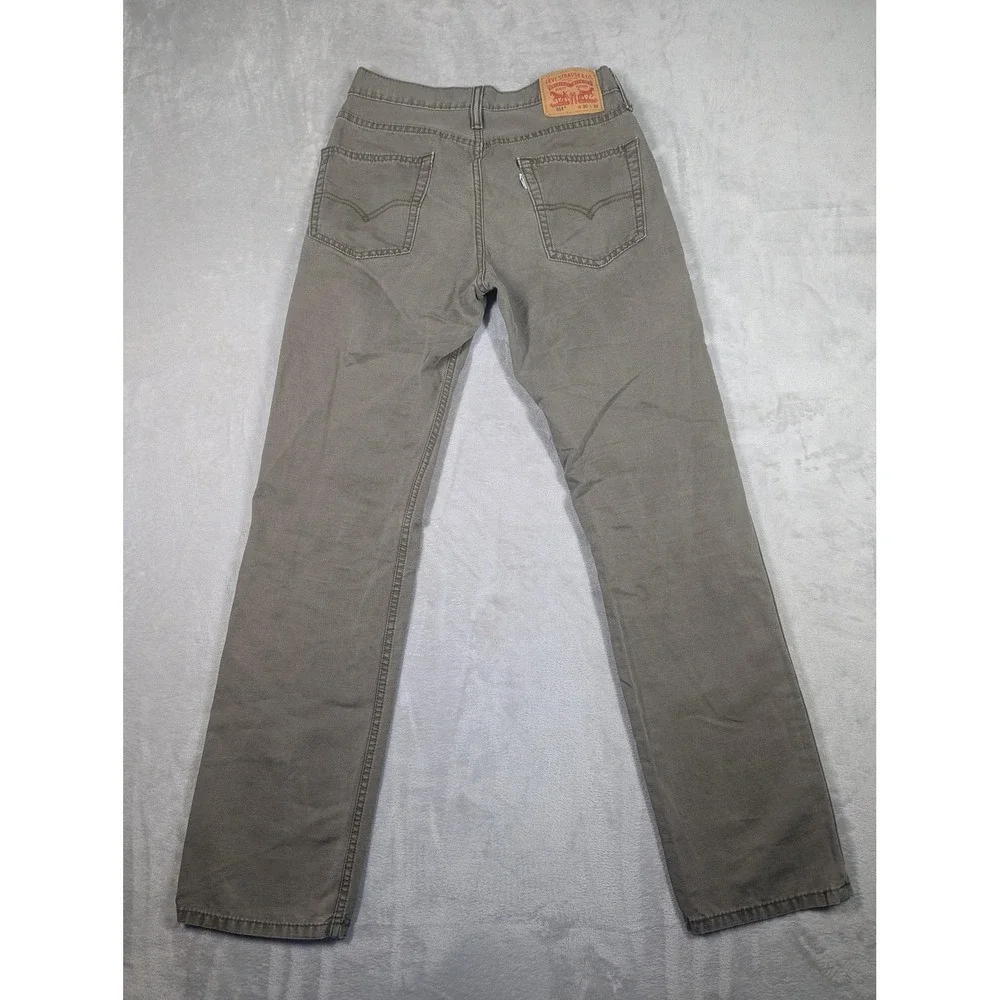 Levis 514 Jeans Mens 30x32‎ Green Straight Leg 100% Cotton Mid Rise Denim